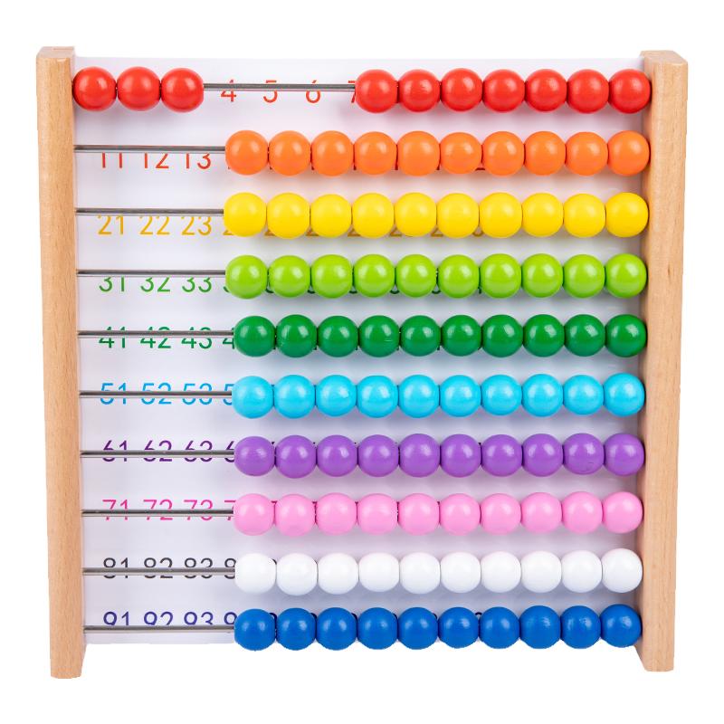 幼儿园珠算架算盘计数器小学一二年级数学教具加减法神器早教玩具