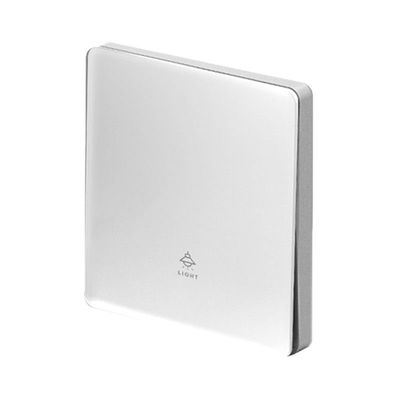 白色哑光超薄肤感玻璃开关