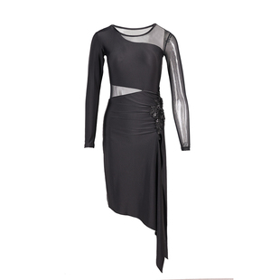 Dancebaby拉丁舞裙舞服练功服舞蹈服高级感套装成人服装连衣裙396