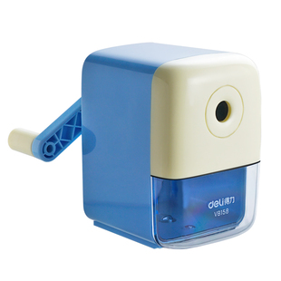 得力卷笔刀削笔机小学生专用手摇卷笔器多功能钻刨旋绞削笔刀儿童小学生文具学习用品自动进铅机小式刀笔耐用