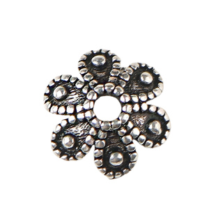 s925纯银泰银配件花托花帽隔片垫片珠托隔珠DIY手工手链串配饰