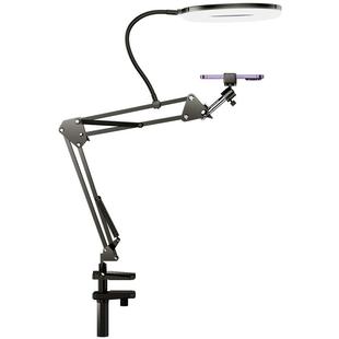 2025桌面手机支架直播带补光灯俯拍新款拍摄专用美颜灯全套设备拍照书法美食珠宝多功能录拍视频架子悬臂夹式