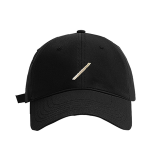 大头围斜杠刺绣鸭舌帽女春夏加大加深遮阳帽宽帽檐显脸小棒球帽男