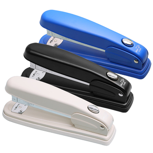 华杰省力订书机加长型个性一键弹出式钉槽办公用订书器24/6钉书机学生用试卷文件整理装订机12号外卖打包专用