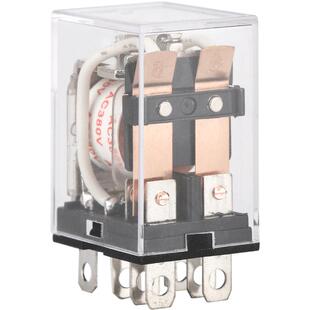 德力西小型中间继电器8脚220V交流电磁JQX-13F 10A 24V 12V大功率