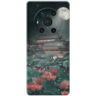 荷塘月色适用华为荣耀畅玩60手机壳50m/40s/30plus中国风magic7/6/5/4pro油画文艺女款软