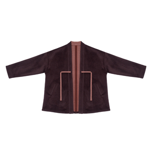 谜阿凰【黑巧】汉服上衣秋冬加绒飞机袖外套原创国风日常通勤女士