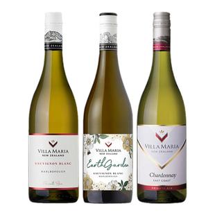 Villa Maria新玛利珍匣霞多丽长相思干白葡萄酒新西兰进口红酒