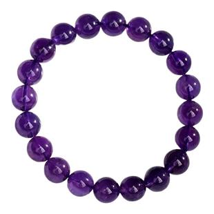 天然紫水晶手链手串收藏级8A乌拉圭九紫离火运考招财上岸送礼物