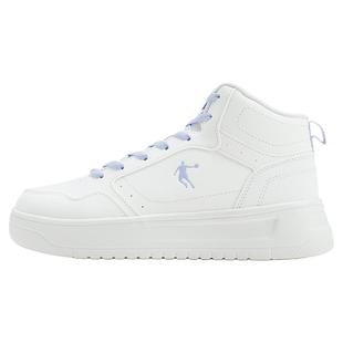 乔丹高帮女鞋板鞋女款2025冬季新款官方旗舰皮面防水休闲运动鞋子