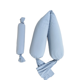 喵可可孕妇枕套圆柱长条抱枕套鲨鱼皮内胆糖果侧卧枕布料自制颗粒