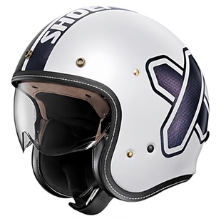 SHOEI摩托车头盔JO+半盔四分之三盔复古盔男女士冬季巡航四季通用