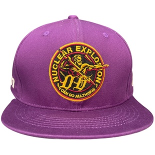 核爆炸杯第一届中国壮汉赛大力士力量举撞色刺绣紫色棒球帽滑板帽