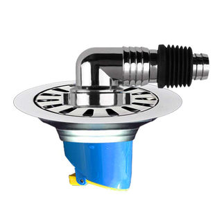 卫生间阳台洗衣机老式下水道防臭芯地漏盖圆形反味神器防溢水两用