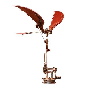 机械党初代扑翼机金属拼装模型拼图达芬奇飞行器国潮积木潮玩礼物