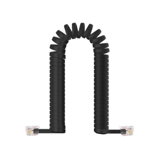 电话听筒线纯铜箔丝办公酒店座机固话话筒手柄4芯超弹连接线加长