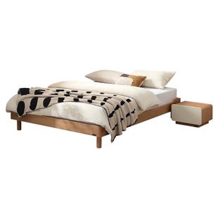 全友家居原木风小户型无床头1.5m单人床卧室1米8榻榻米地台双人床