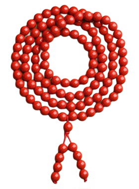 108颗朱砂手串佛珠念珠手链保真