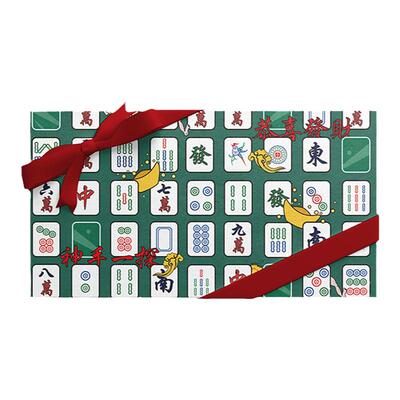 一树文创创意麻将国风礼物包装纸