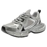 星期六厚底老爹鞋女鞋新款春夏银色鞋子女轻便软底百搭运动鞋