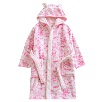 睡袍可爱连帽加厚保暖手感柔软