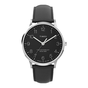 TIMEX天美时Waterbury系列发光表盘商务休闲皮带手表TW2V01500
