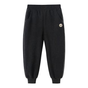 巴拉巴拉童装女童裤子儿童秋冬装慢跑裤绣花加绒长裤休闲运动百搭