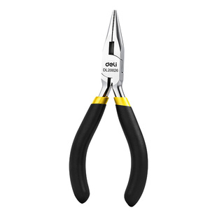 得力迷你钳子尖嘴钳斜口钳珠宝钳DIY多功能钢丝钳老虎钳电工剥线