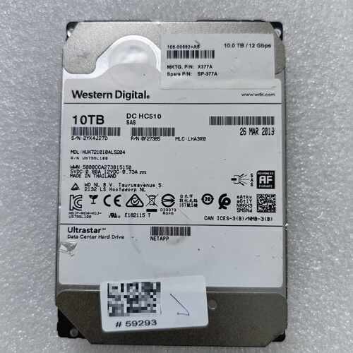 询价-WD Ultrastar DC HC510 10TB 12G