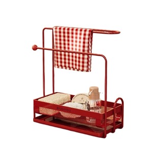 厨房水槽置物架抹布沥水架多功能家用台面洗碗布海绵窄边收纳架子