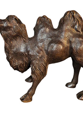 铜骆驼沙漠双峰驼招财家居摆件