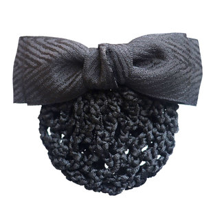 阿表妹职业头花网兜饰品发网护士空姐酒店服务员上班优雅简约发夹