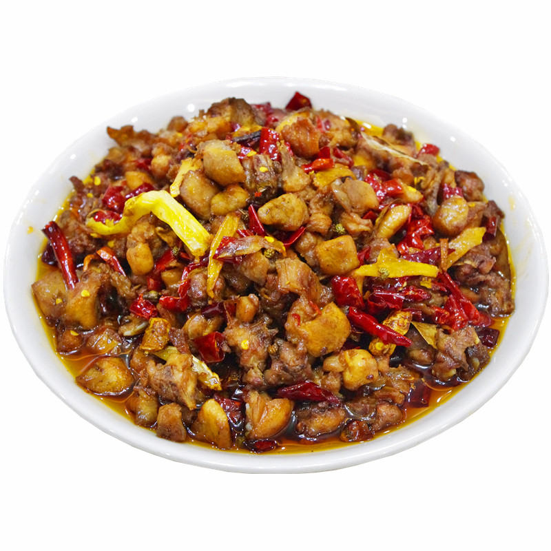 定制现做自贡麻辣冷吃兔丁四川特产熟食香辣兔肉即食零食小吃包邮