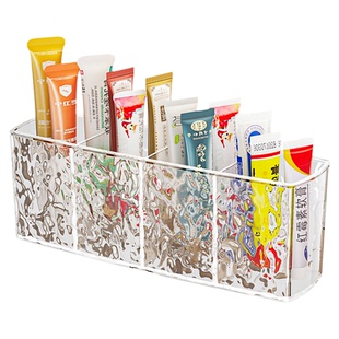 药膏收纳盒分格管状药品乳膏整理神器桌面家医用小软膏药物置物架