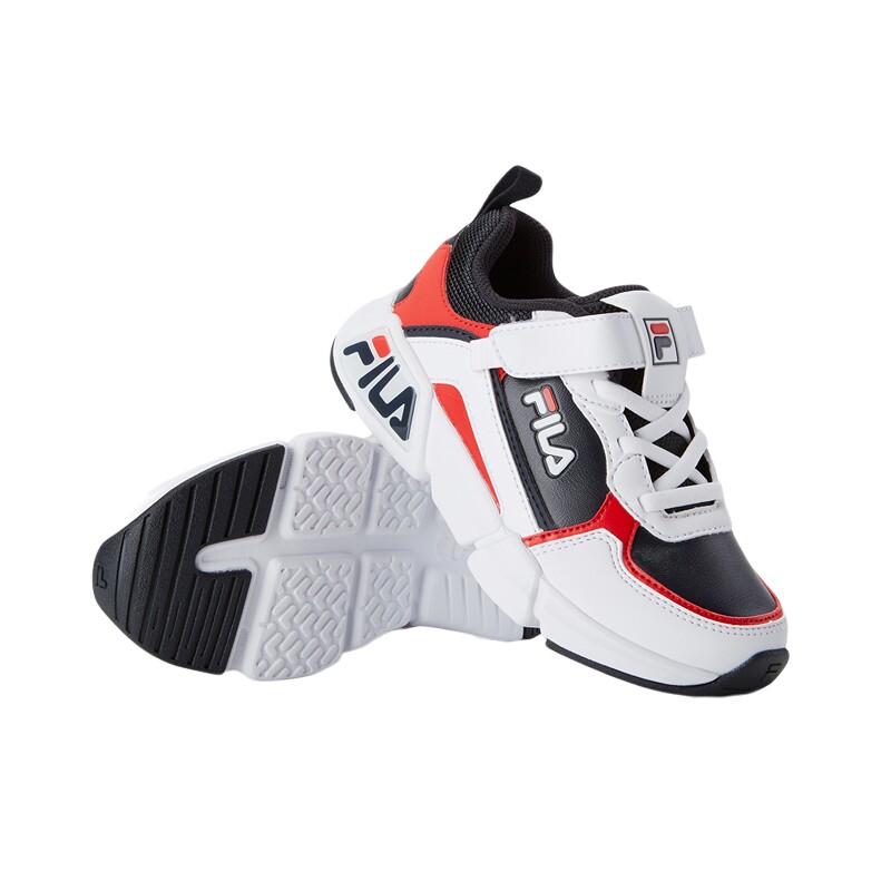 FILA斐乐童鞋男童运动鞋春季革面儿童跑鞋2022款小童学生校园鞋