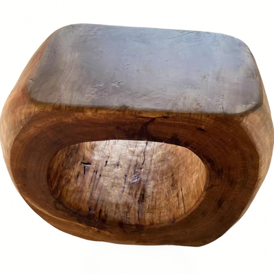 香樟木墩子凳子实木空心原生态树桩根雕茶几边桌民宿酒店装饰摆件