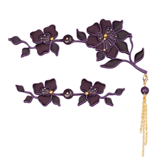 青丝原创旗袍盘扣玉石兰花扣新中式流苏装饰手工编织纽扣唐装配件