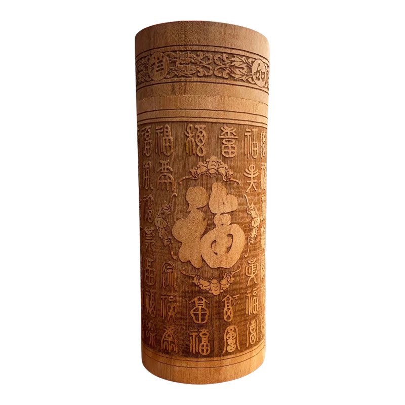 天然红豆杉浅雕礼品杯