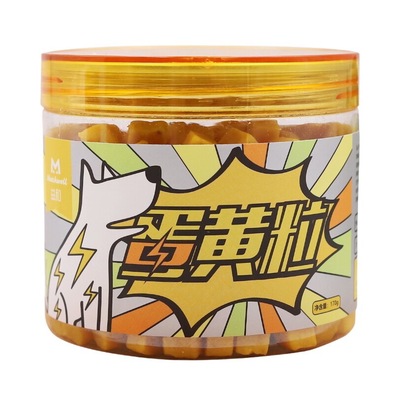 能量鸭肉香肠美毛训练奖励蛋黄粒