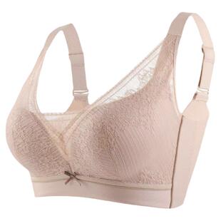 嘉洛斯2027内衣女大胸显小无钢圈五排扣调整型收副乳抹胸式文胸罩