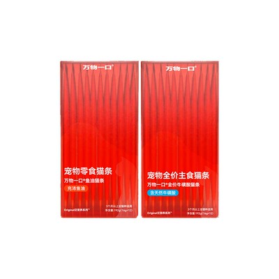 万物一口Original牛磺酸猫条