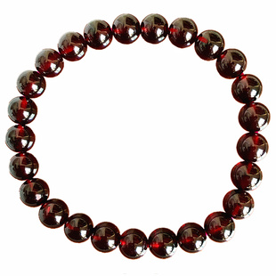 5A8A石榴石散珠10MM天然正品酒红色大颗粒一厘米配珠手链男女款