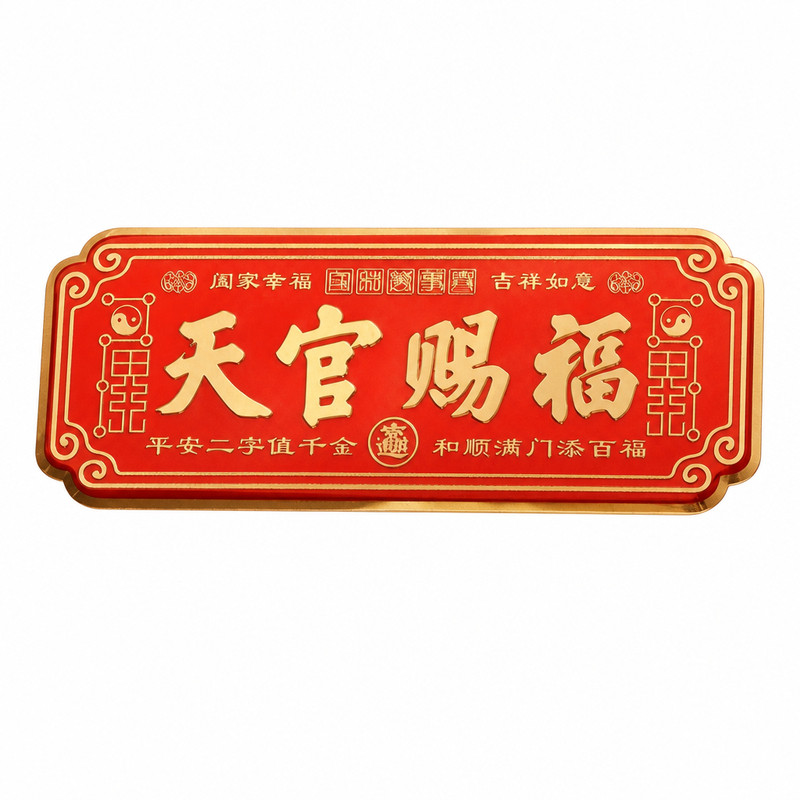 天官赐福化解门对门吉祥门贴