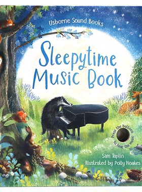 Usborne 睡眠时间音乐书 英文原版绘本 Sleepytime Music Book 趣味音乐发声书 宝贝睡觉了 儿童低幼启蒙纸板书 亲子互动图画书