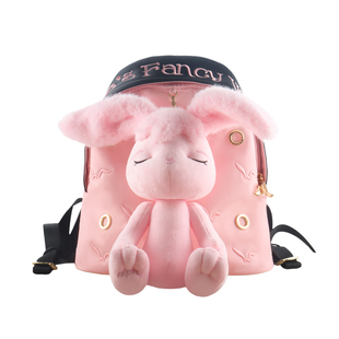 埃莉诗毛绒兔子玩偶星际熊双肩背包女生轻便可爱女孩二次元包包