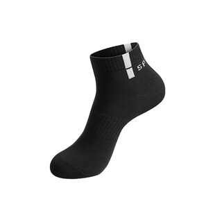 袜子男款春夏防臭中筒袜吸汗透气运动短袜夏季抗起球白色男士长袜