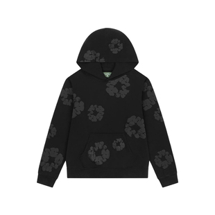 【莫蓝特同款】DENIM TEARS  美式高街潮牌宽松套头花环连帽卫衣