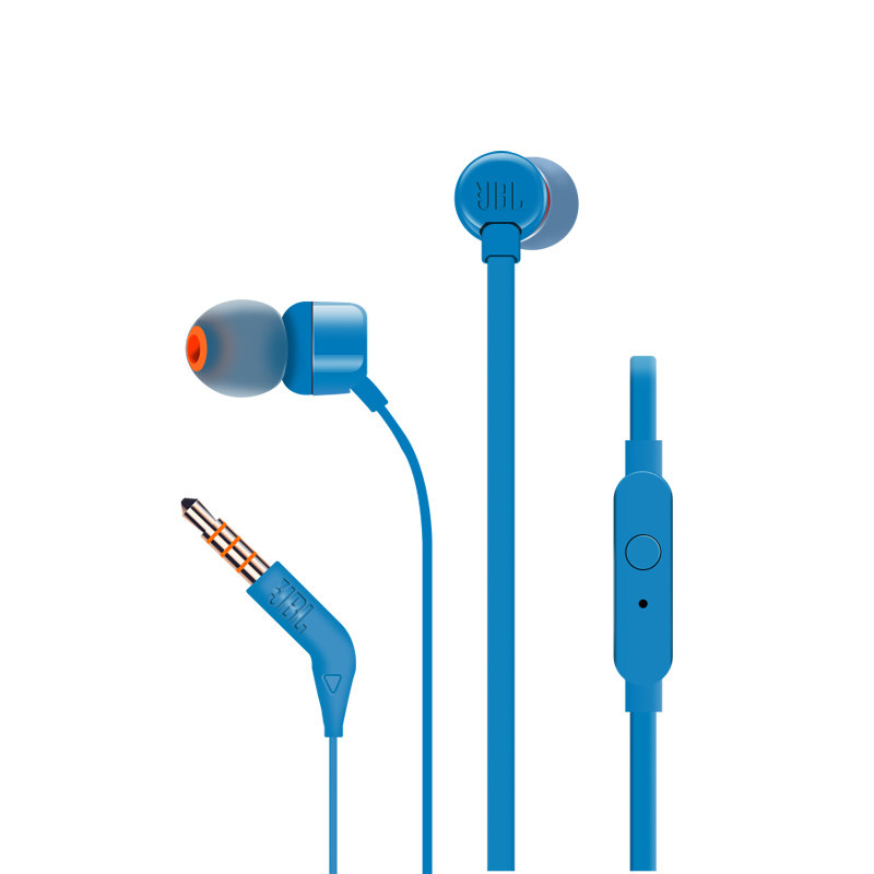 JBL T110入耳式游戏耳机K歌线控手机耳塞男女通用面条耳麦重低音