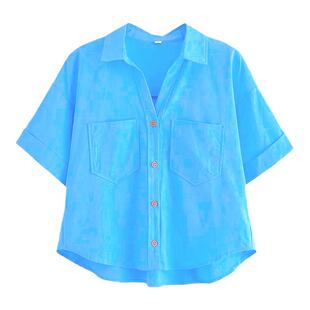 红衬衣女雪纺红色休闲衬衫秋冬雪纺衫洋气质时尚上衣别致漂亮小衫