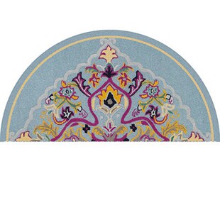 家用入户门口脚踏垫简约半圆进门地垫北欧门厅垫门前地毯防滑垫